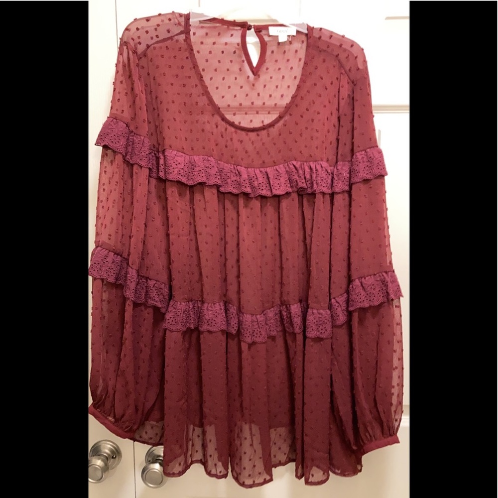 Sheer blouse